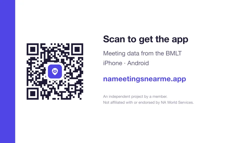 Back of the card: a QR code and the words Scan to get the app