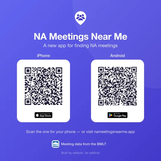 Share image with two QR codes, one for iPhone and one for Android