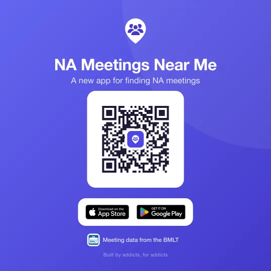 Share image with a QR code and the App Store and Google Play badges
